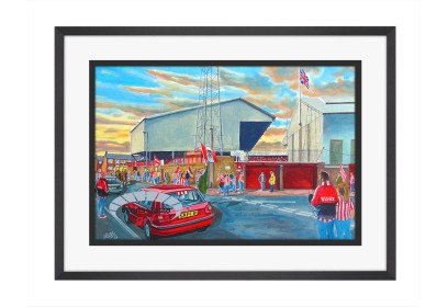 Roker Park Stadium 'Going to the Match' Fine Art Print - Sunderland AFC